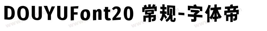 DOUYUFont20 常规字体转换